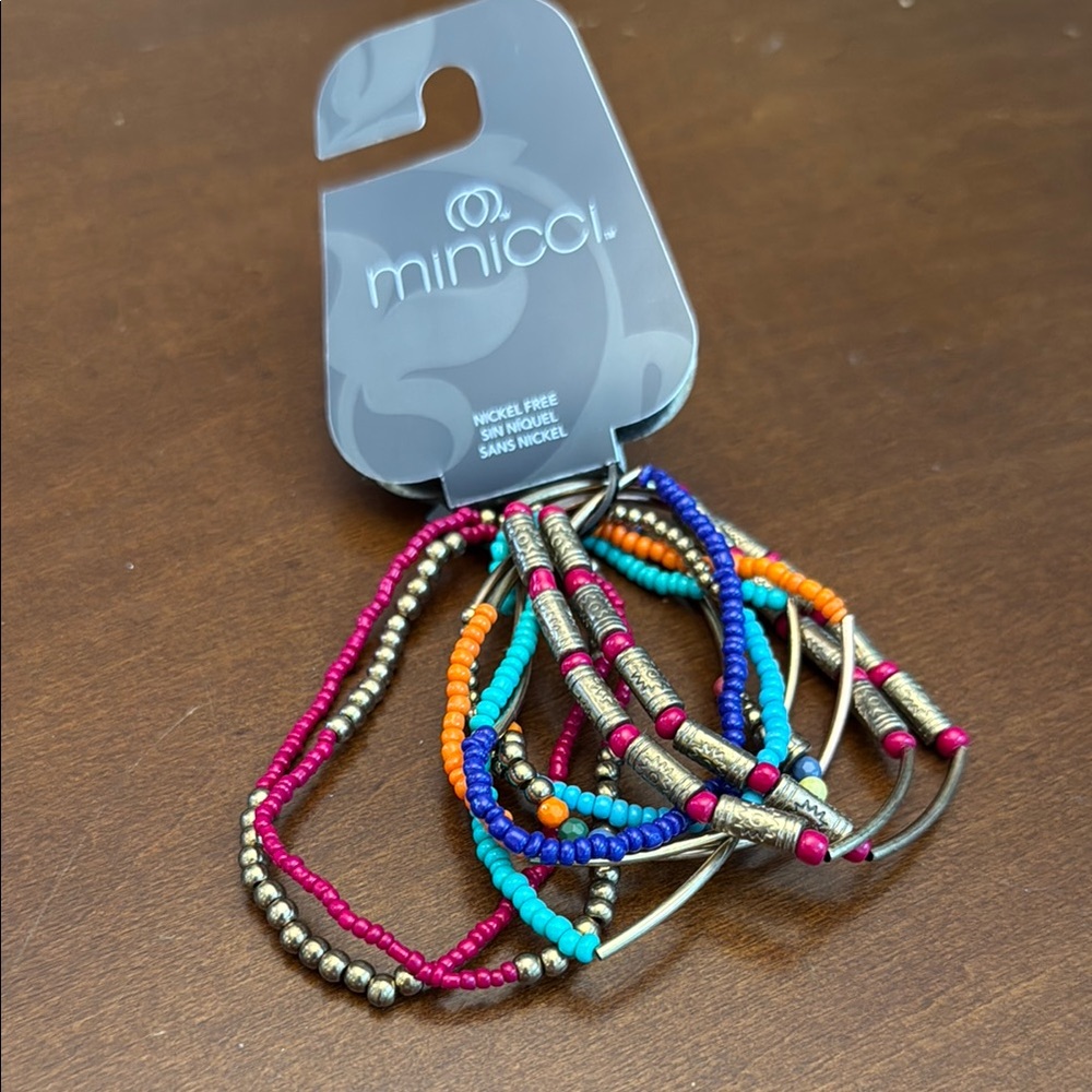 Minicci Multicolor Beaded Bracelet Set